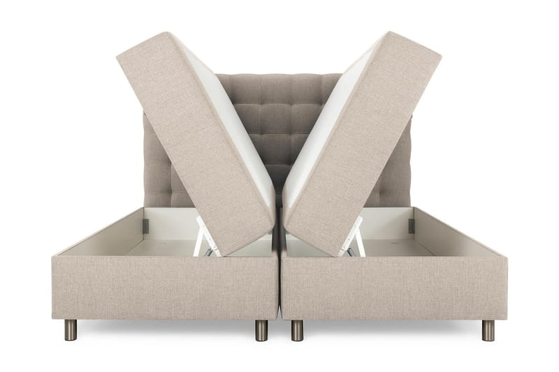 Seng med Oppbevaring Suset 180x200 - Beige - Senger med oppbevaring - Komplett sengepakke