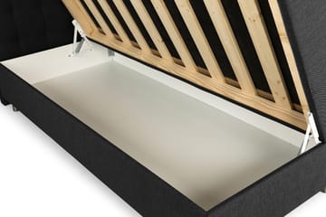 Seng med Oppbevaring Suset 180x200 - Mørkegrå - Møbler - Senger - Senger med oppbevaring