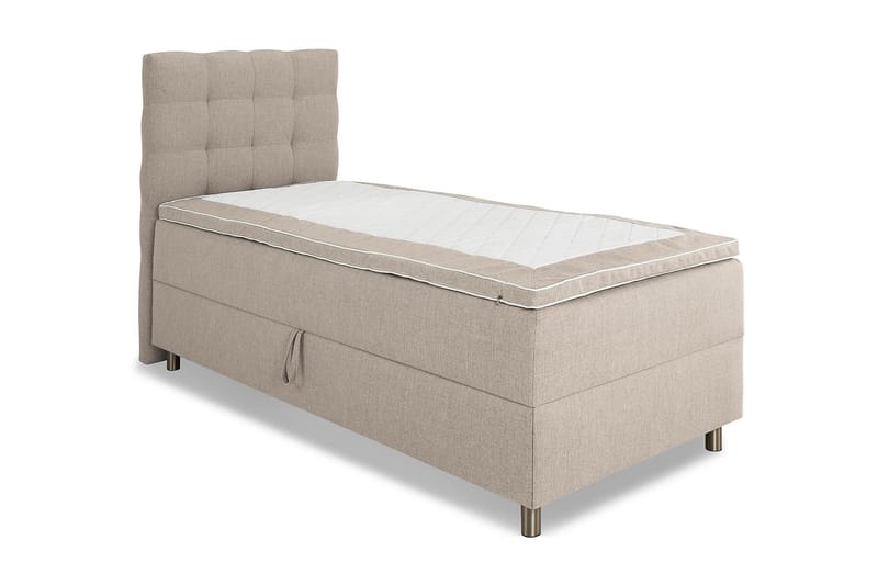 Seng med Oppbevaring Suset 90x200 - Beige - Senger med oppbevaring - Komplett sengepakke