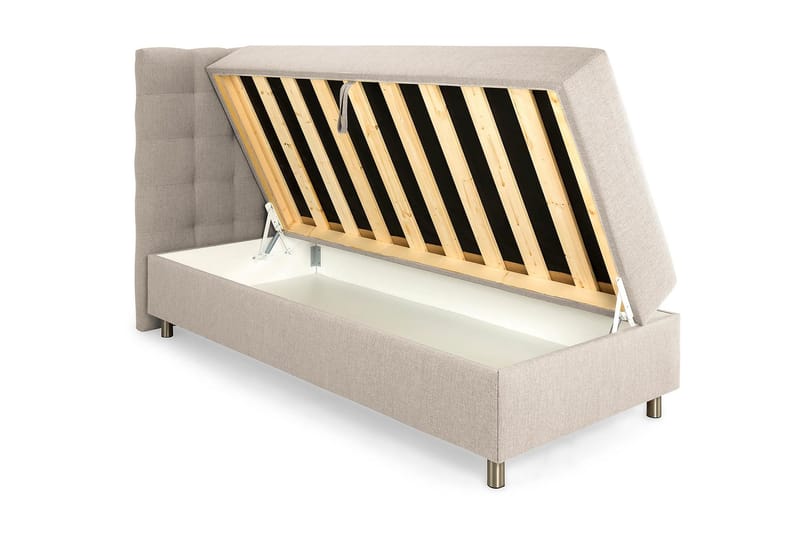 Seng med Oppbevaring Suset 90x200 - Beige - Senger med oppbevaring - Komplett sengepakke