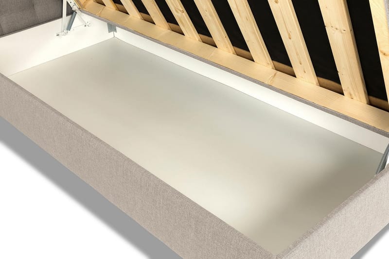 Seng med Oppbevaring Suset 90x200 - Beige - Senger med oppbevaring - Komplett sengepakke