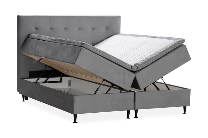 Sengepakke Chilla Pluss Oppbevaringsseng 180x200 cm  - Grå - Møbler - Senger - Senger med oppbevaring