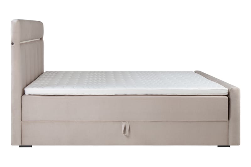 Sengepakke Gullmar Oppbevaringsseng 160x200 cm - Beige - Senger med oppbevaring - Komplett sengepakke