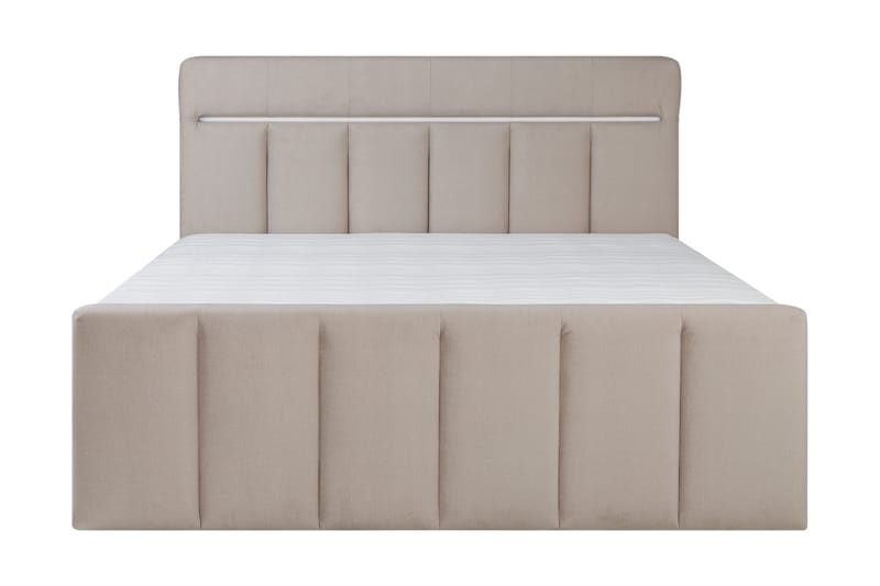 Sengepakke Gullmar Oppbevaringsseng 160x200 cm - Beige - Senger med oppbevaring - Komplett sengepakke