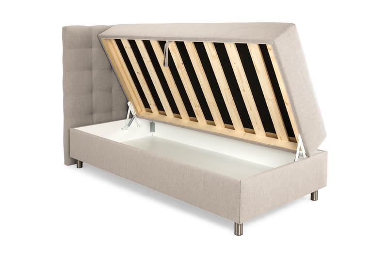 Sengepakke Suset 80x200 - Beige - Møbler - Senger - Senger med oppbevaring - Dobbeltseng med oppbevaring