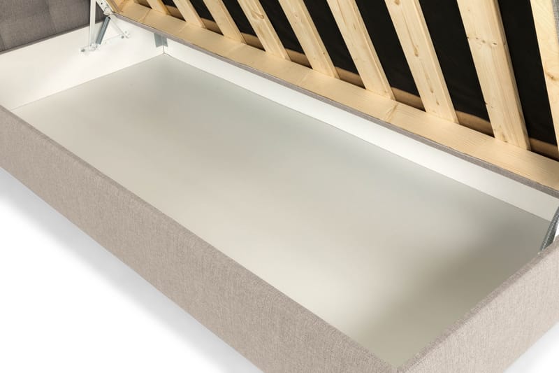 Sengepakke Suset 80x200 - Beige - Møbler - Senger - Senger med oppbevaring - Dobbeltseng med oppbevaring