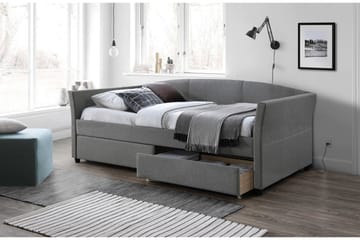 Sengeramme Labege 90x200 cm - Grå/Svart - Møbler - Senger - Senger med oppbevaring