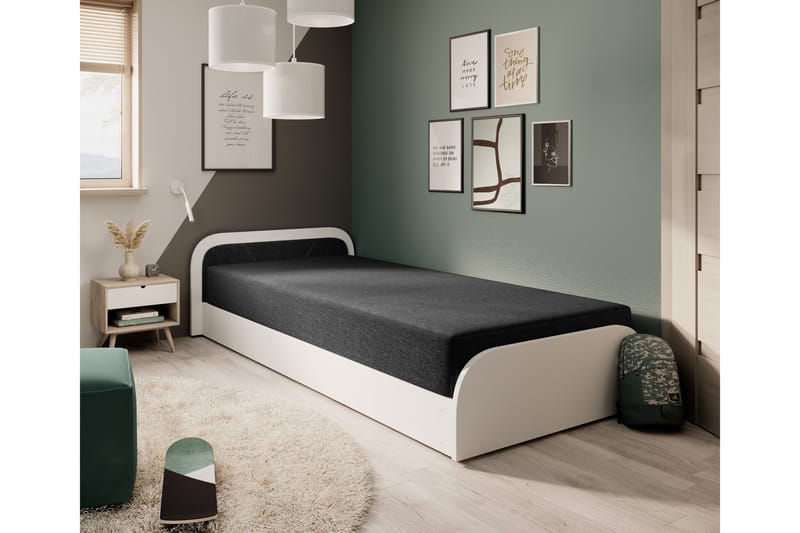 Sengpakke Oppbevaringsseng Mayuri 90x180 cm - Hvit - Møbler - Senger - Senger med oppbevaring
