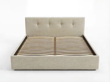 Sengeramme Deylinor 180x200 cm med løfteoppbevaring - beige - Møbler - Senger - Senger med oppbevaring