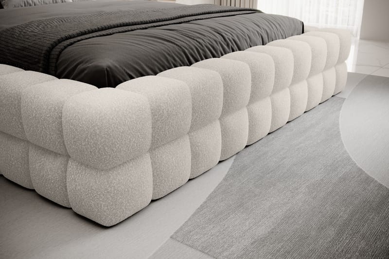 Sengeramme Dizzle 160x200 cm - Hvit - Møbler - Senger - Senger med oppbevaring