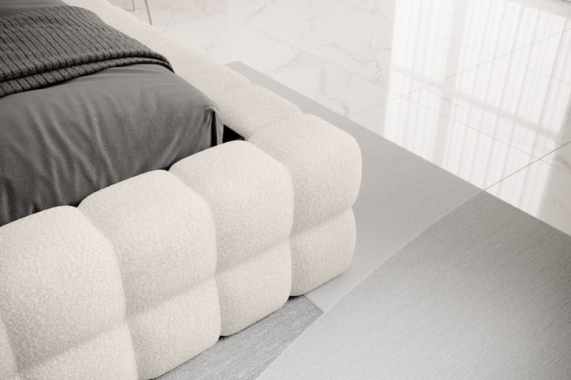 Sengeramme Dizzle 160x200 cm - Hvit - Møbler - Senger - Senger med oppbevaring