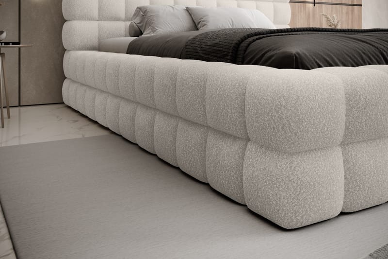 Sengeramme Dizzle 160x200 cm - Hvit - Møbler - Senger - Senger med oppbevaring