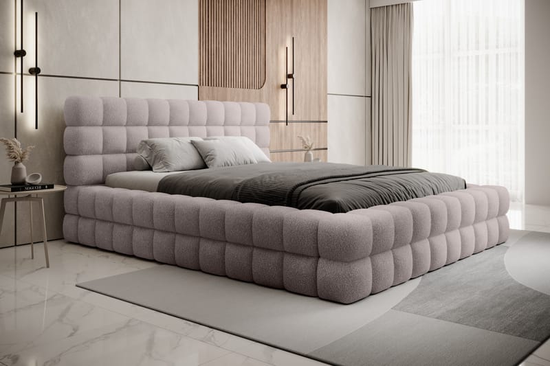 Sengeramme Dizzle 160x200 cm - Rosa - Møbler - Senger - Sengeramme & sengestamme