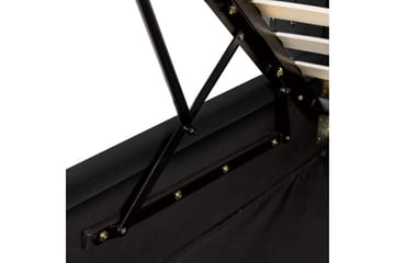 Sengeramme og sengestamme Seng med oppbevaring Lubbon Svart||Sølv 180x200 - Møbler - Senger - Senger med oppbevaring