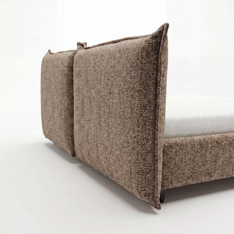 Sengeramme Rynorin 180x200 cm med løfteoppbevaring - gråbeige - Møbler - Senger - Sengeramme & sengestamme