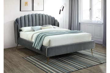 Acalabria Sengeramme 180x200 cm - Grå/Gull - Møbler - Senger - Sengeramme & sengestamme