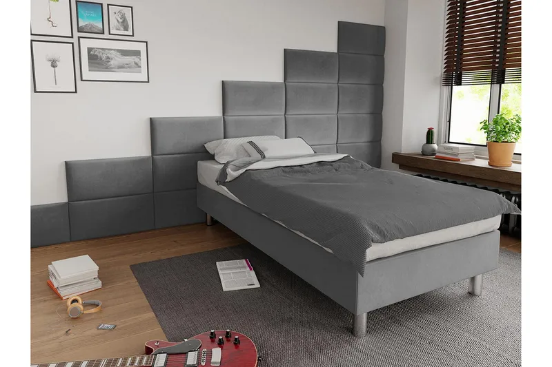 Adeliza Sengeramme 120x200 cm - Grå - Møbler - Senger - Sengeramme & sengestamme