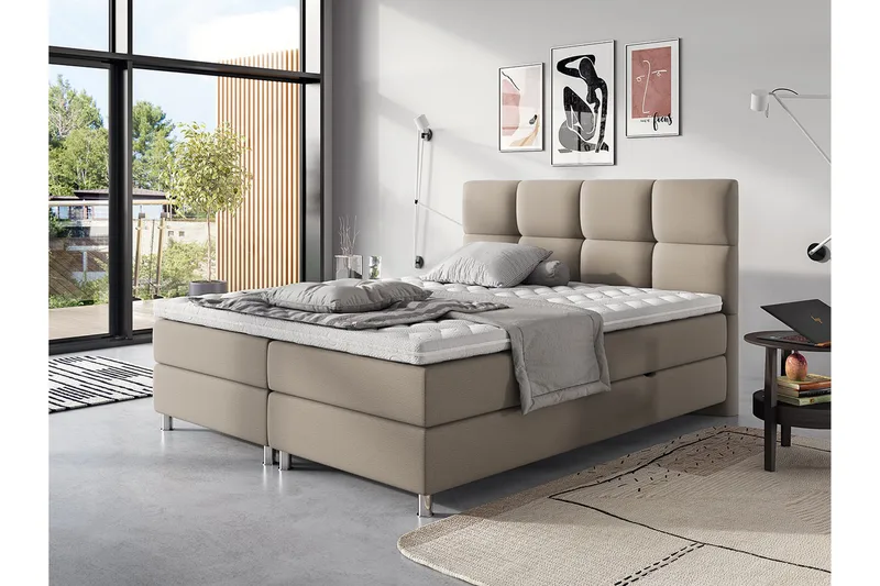 Adrianah Sengeramme 120x200 cm - Beige - Møbler - Senger - Sengeramme & sengestamme