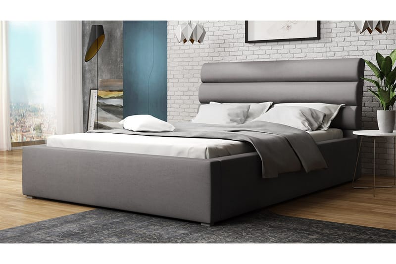 Adrianah Sengeramme 120x200 cm - Grå - Møbler - Senger - Sengeramme & sengestamme