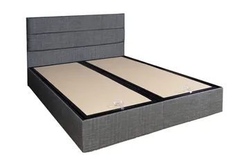 Argentu Sengeramme med Sengegavl 160x200 cm - Grå - Møbler - Senger - Sengeramme & sengestamme