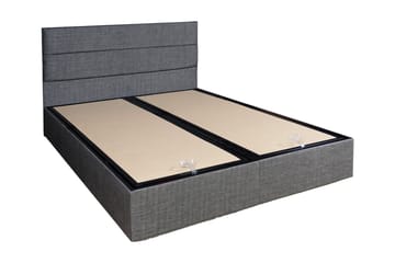 Argentu Sengeramme med Sengegavl 160x200 cm - Grå - Møbler - Senger - Sengeramme & sengestamme