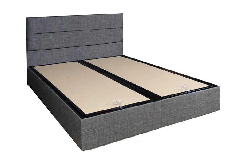Argentu Sengeramme med Sengegavl 160x200 cm - Grå - Møbler - Senger - Sengeramme & sengestamme