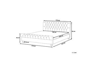 Avallon Dobbeltseng 160 | 200 cm - Rosa - Møbler - Senger - Sengeramme & sengestamme