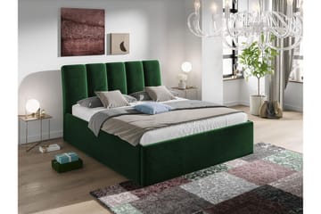 Aviemore Sengepakke med Oppbevaring 180x200 cm med Sengegavl + Overmadrass - Grønn - Møbler - Senger - Sengeramme & sengestamme