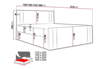 Betvallen Sengeramme 120x200 cm - Møbler - Senger - Sengeramme & sengestamme