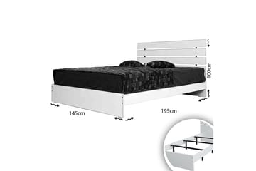 Bielany Sengeramme 145x205 cm Hvit - Hvit - Møbler - Senger - Sengeramme & sengestamme