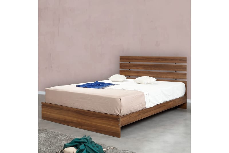 Bielany Sengeramme 145x205 cm - Mørkebrun - Møbler - Senger - Sengeramme & sengestamme