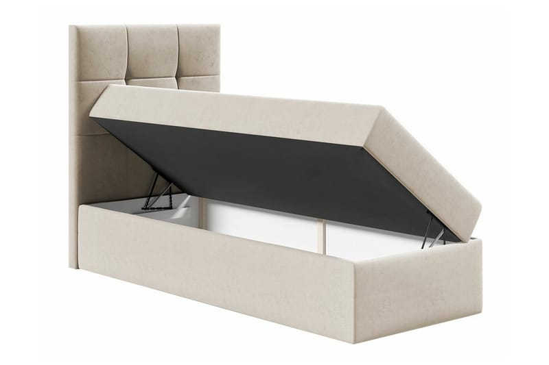 Boisdale Sengepakke 100x200 cm med Sengegavl + Overmadrass med Fasthetsgrad Medium - Svart - Møbler - Senger - Sengeramme & sengestamme