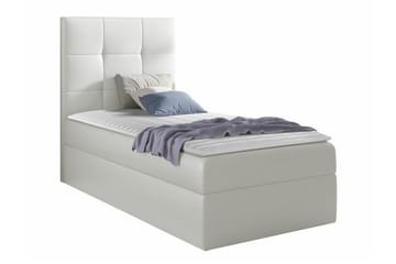 Boisdale Sengepakke med Oppbevaring 80x200 cm med Sengegavl + Overmadrass - Hvit - Møbler - Senger - Sengeramme & sengestamme