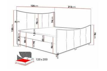 Boisdale Sengeramme 120x200 cm - Møbler - Senger - Sengeramme & sengestamme