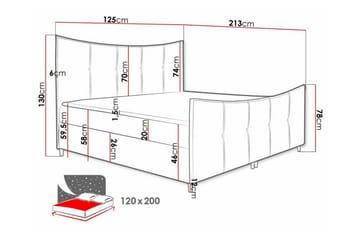 Boisdale Sengeramme 120x200 cm - Møbler - Senger - Sengeramme & sengestamme