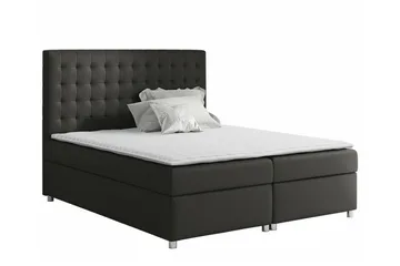 Boisdale Sengeramme 140x200 cm i Stoff med Fasthetsgrad Medium - Antrasitt - Møbler - Senger - Sengeramme & sengestamme