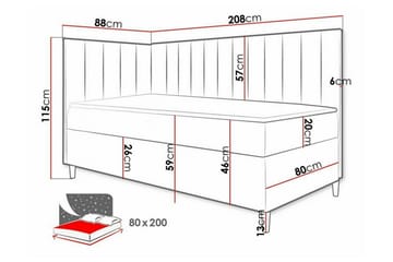 Boisdale Sengeramme 80x200 cm - Møbler - Senger - Sengeramme & sengestamme