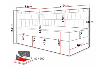Boisdale Sengeramme 80x200 cm - Møbler - Senger - Sengeramme & sengestamme