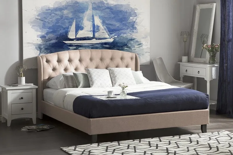 Bordeau Dobbeltseng 140 | 200 cm, Beige