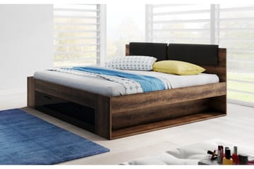 Bovera Sengeramme 180x200 - Teak/Svart - Møbler - Senger - Sengeramme & sengestamme
