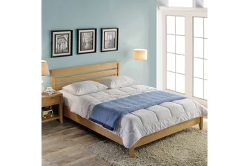Chamba Säng 160x200 cm med Harmony Duo madrass Wood - Møbler - Senger - Sengeramme & sengestamme