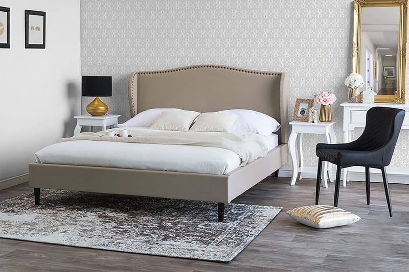 Colmar Dobbeltseng 180 | 200 cm - Beige - Møbler - Senger - Sengeramme & sengestamme