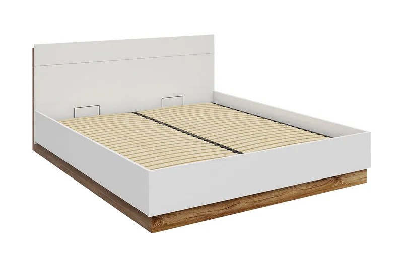 Dentro Seng 218x187x88 cm, Beige / Hvit