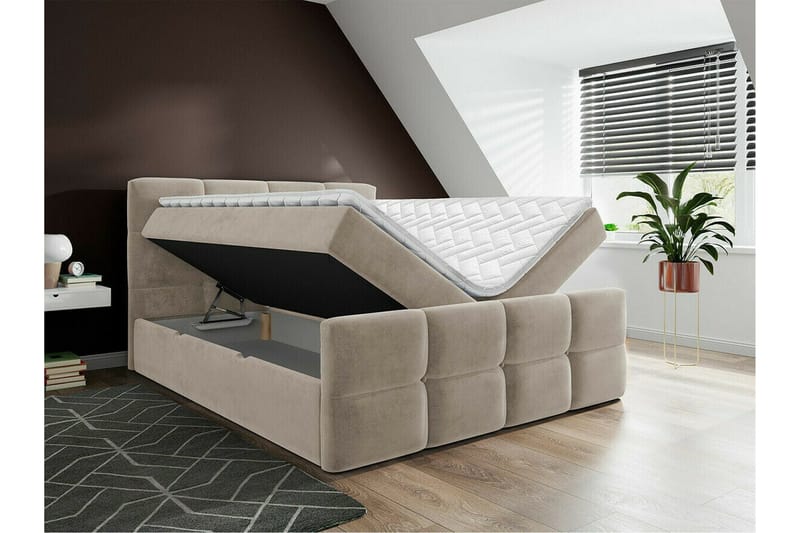 Derry Sängram 180x200 cm Dark grey - Møbler - Senger - Sengeramme & sengestamme