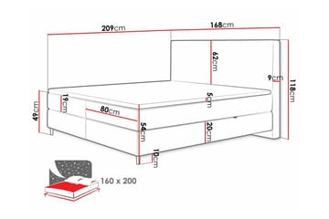 Derry Sengeramme 160x200 cm - Møbler - Senger - Sengeramme & sengestamme