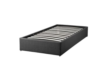 Dinan Sengeramme med Oppbevaring 90x200 cm i Stoff - Grå - Møbler - Senger - Sengeramme & sengestamme