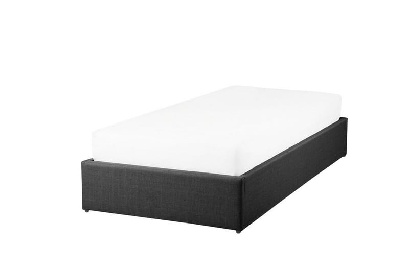 Dinan Sengeramme med Oppbevaring 90x200 cm i Stoff - Grå - Møbler - Senger - Sengeramme & sengestamme