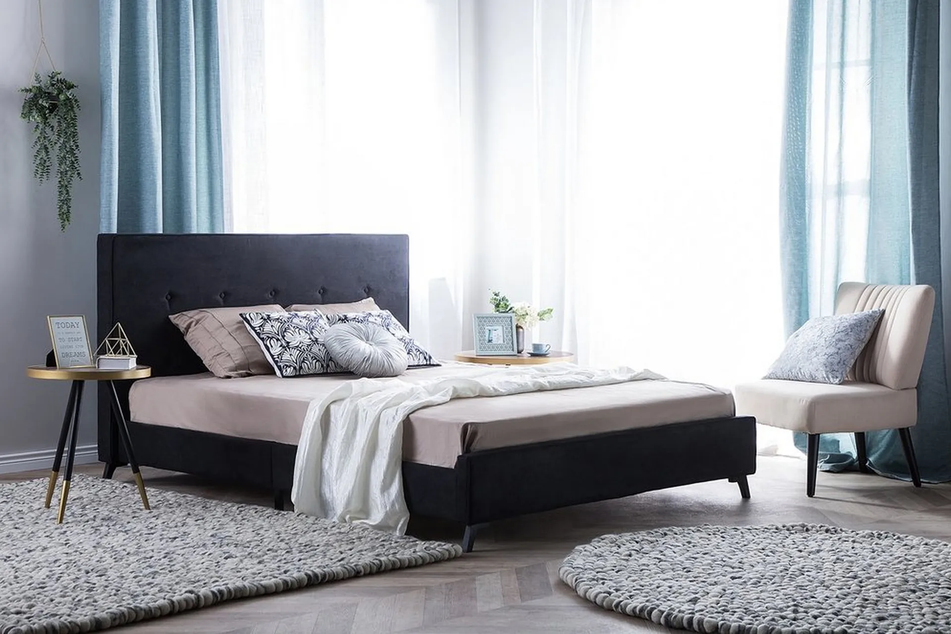 Dobbeltseng Ambassador 140 | 200 cm - Svart - Møbler - Senger - Sengeramme & sengestamme