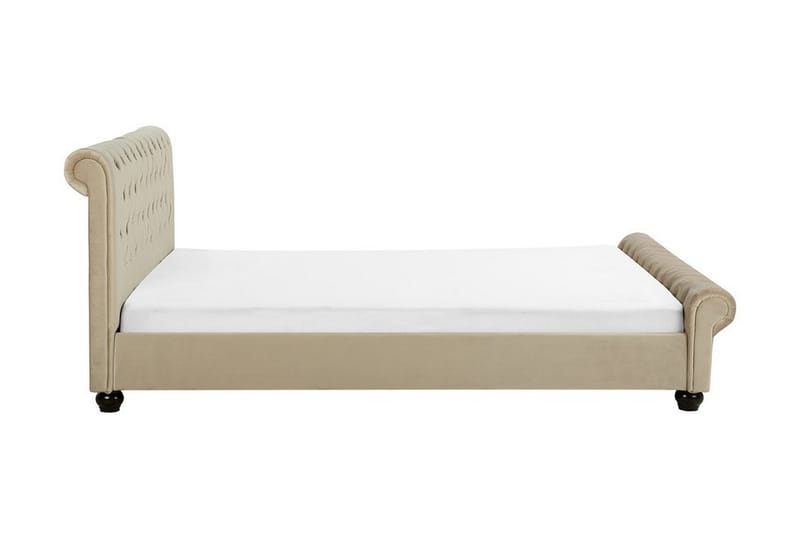 Dobbeltseng Avallon 160 | 200 cm - Beige - Sengeramme & sengestamme