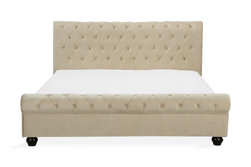 Dobbeltseng Avallon 180 | 200 cm - Beige - Sengeramme & sengestamme